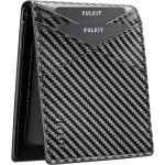 VULKIT Men's Wallet Minimalist Leather Bi-fold Wallet Rfid Blocking with ID Window
