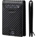 VULKIT Men's Wallet - Classic Leather Card Wallet with Pull-tab Bi-fold- Slim Design RFID Blocking Front Card Wallet with Id Window