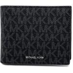 Michael Kors Men's Cooper Billfold with Passcase Wallet (Black PVC)