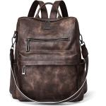 OPAGE Leather Backpack Purse for Women Fashion Designer Ladies Shoulder bags Travel Backpack