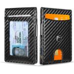 Toughergun Slim Wallet for Men Wallet with Money Clip Rfid Minimalist Wallet with ID Window Quick Card Front Pocket Wallets for Men