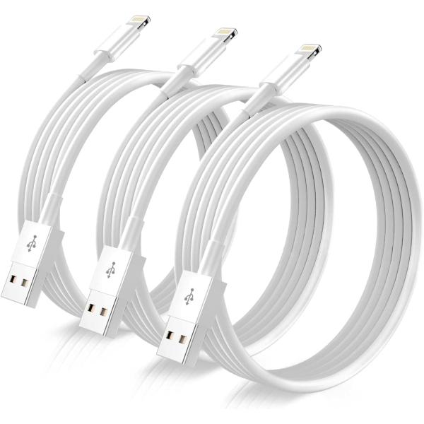 iPhone Charger Cable 6FT [Apple MFi Certified] 3Pack USB-A to Lightning Fast Charger for Apple iPhone, iPad 20,000 Bend Lifespan……