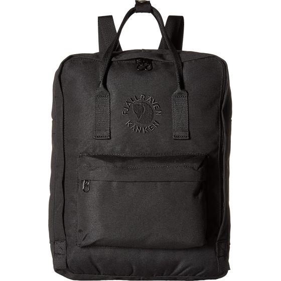 Fjallraven, Re-Kanken Recycled and Recyclable Kanken Backpack for Everyday, Black
