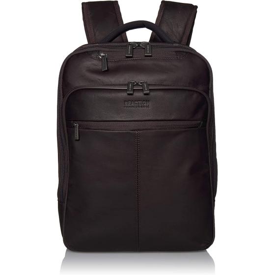Kenneth Cole Reaction Manhattan Commuter Slim Backpack Laptop Computer & Tablet Travel, Business, Brown, 16" Bagpack