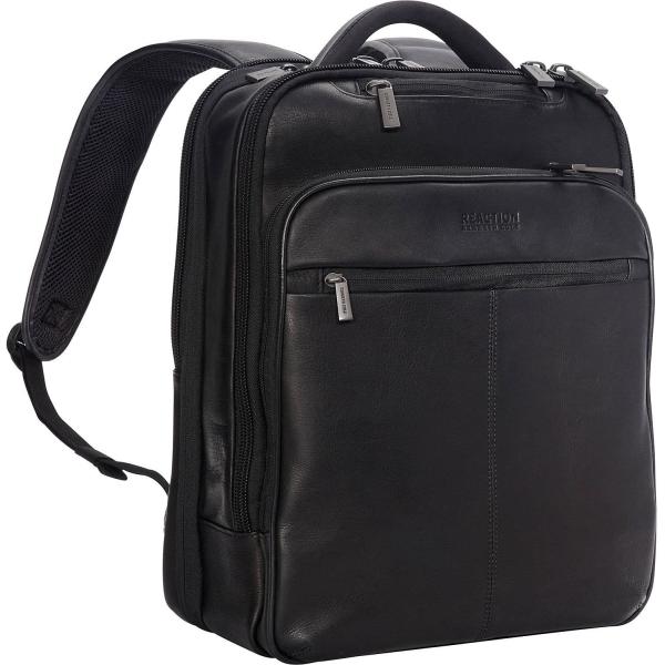 Kenneth Cole REACTION Manhattan Commuter Slim Backpack Laptop Computer & Tablet Travel, Business, Black, 16" Bagpack