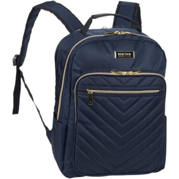 Kenneth Cole Reaction Women's Chelsea 15" Laptop Bag Computer Bookbag for Work, School, College, Nurse, Travel Daypack Purse Backpack, Navy
