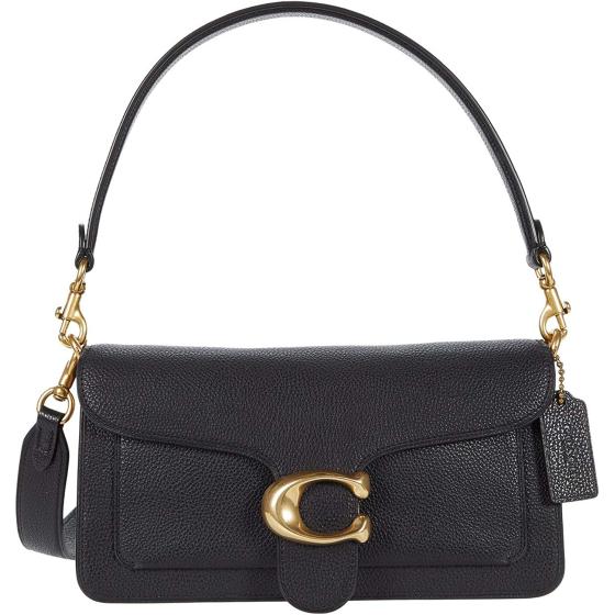 COACH Polished Pebble Leather Tabby Shoulder Bag 26
