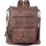 CLUCI Womens Backpack Purse, Leather Fashion Anti-theft Travel Backpack, Large Convertible School Bookbag Purse