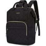 BAGSMART Laptop Backpack for Women Book Bag Cute Backpacks for School Womens Work Travel College Backpacks Gifts for Teacher Nurse, fits 15.6 Inch laptop Black