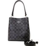 COACH Women's Small Town Bucket Bag (Signature Canvas - Graphite - Wine - Black)