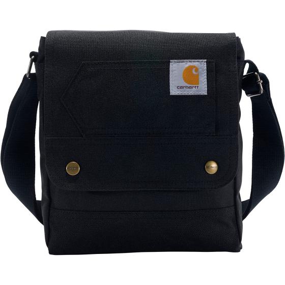 Carhartt, Durable, Adjustable Crossbody Bag with Flap Over Snap Closure, Black