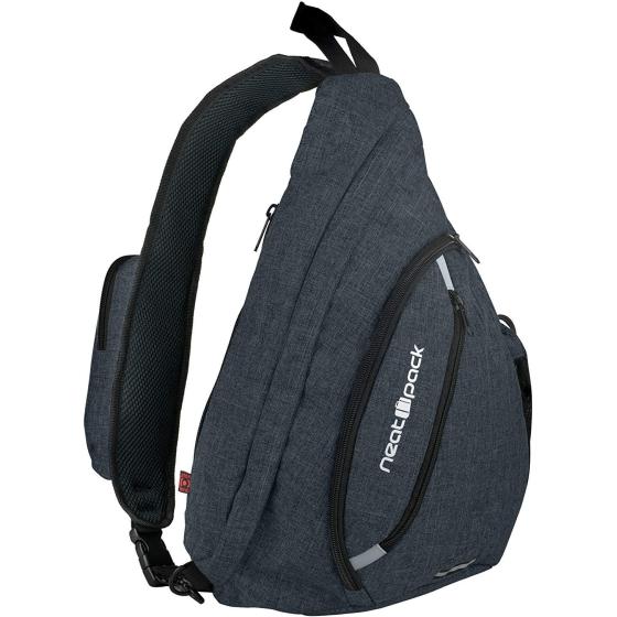 NeatPack Versatile Canvas Sling Bags, Travel Backpack, Wear Over Shoulder or Crossbody Bags - Black