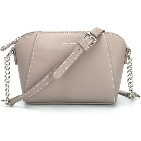 DAVIDJONES Small Crossbody Bag for Women, Vegan Leather Lightweight Chain Shoulder Handbag Cell Phone Wallet Purses