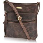 ESTALON Leather Crossbody Purse for Women- Small Crossover Long Over the Shoulder Sling Womens Purses and Handbags
