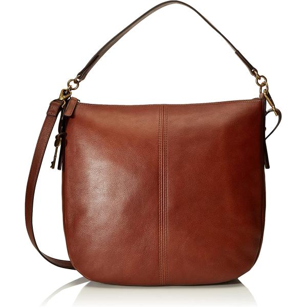 Fossil Women's Jolie Leather Hobo Purse Handbag