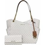 Michael Kors MICHAEL Michael Kors Jet Set Travel Large Chain Shoulder Tote bundled Jet Set Travel Trifold Wallet