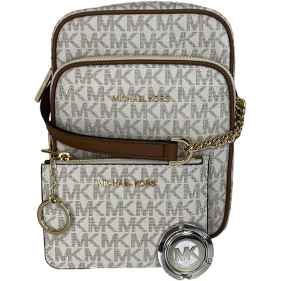 Michael Kors Jet Set Travel Signature PVC Medium Flight Bag