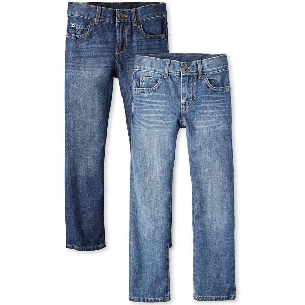 The Children's Place Boys' Basic Straight Leg Jeans 2-Pack