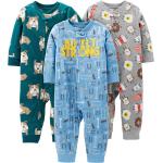 Simple Joys by Carter's Toddlers and Baby Boys' Loose-Fit Fleece Footless Pajamas, Pack of 3