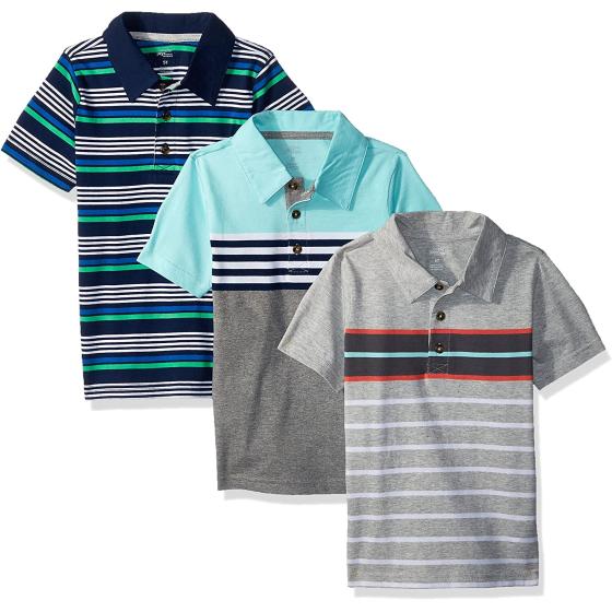 Simple Joys by Carter's Toddler Boys' Short-Sleeve Polo, Pack of 3
