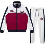 W JIANWANG Boys' Activewear Kids Clothing Sets Full Zip Fleece Brush Tracksuits Active Jackets and Pants 2 Piece 2-8 Years