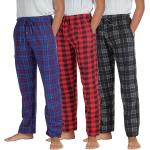 Real Essentials 3 Pack Boys Pajama Pants Super Soft Fleece PJ Lounge Bottoms for Kids