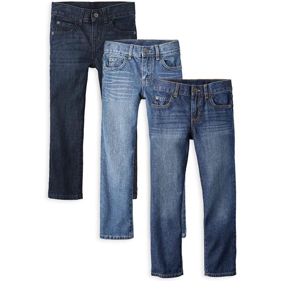 The Children's Place Boys' Basic Straight Leg Jeans 3-Pack