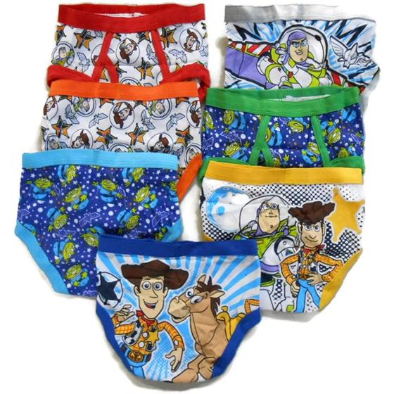 Disney Little Boys' Toy Story 7-Pack Brief, Assorted Prints