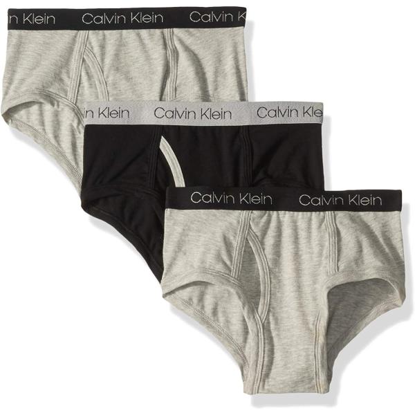 Calvin Klein Boys' Kids Modern Cotton Assorted Briefs Underwear, Multipack