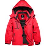 GEMYSE Boy's Waterproof Ski Snow Jacket Fleece Windproof Winter Jacket with Hood