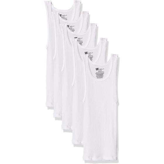 Hanes Boys' Tank Undershirt, EcoSmart Cotton Shirt, Multiple Packs Available