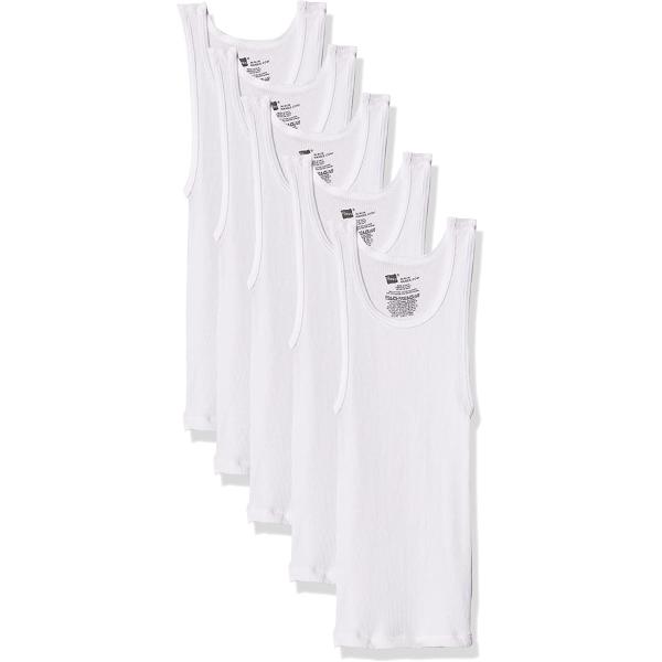 Hanes Boys' Tank Undershirt, EcoSmart Cotton Shirt, Multiple Packs Available