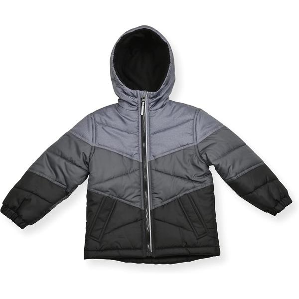 Arctic Quest Boys Windproof WATER RESISTANT Insulated Hooded Winter Snow and Ski Jacket