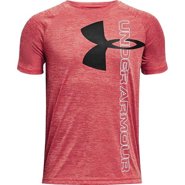 Under Armour Boys' Tech Split Logo Hybrid Short-Sleeve T-Shirt