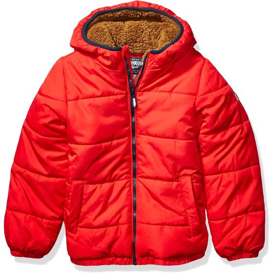 OshKosh B'Gosh Boys' Heavyweight Winter Jacket with Sherpa Lining