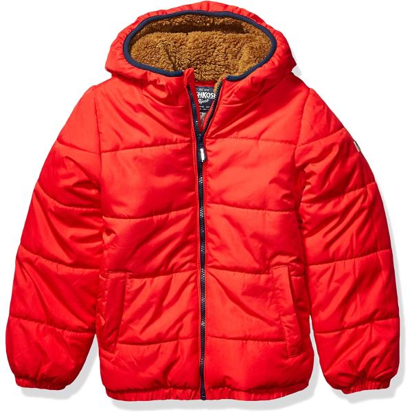 OshKosh B'Gosh Boys' Heavyweight Winter Jacket with Sherpa Lining