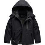 CREATMO US Boy's Waterproof Ski Jacket Warm Winter Fleece Snow Coat Windproof Snowboarding Rain Jacket
