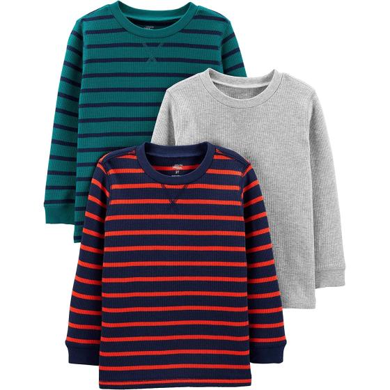 Simple Joys by Carter's Boys' Thermal Long-Sleeve Shirts, Pack of 3
