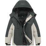 FARVALUE Boys Waterproof Ski Jacket Windproof Winter Coat Warm Snow Coat Outdoor Raincoats with Removable Hood