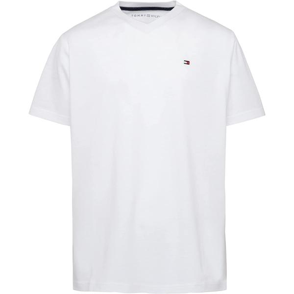 Tommy Hilfiger Boys' Little Short Sleeve Ken, Solid Color with Embroidered Logo, V-Neck &Crewneck Ringer T-Shirt