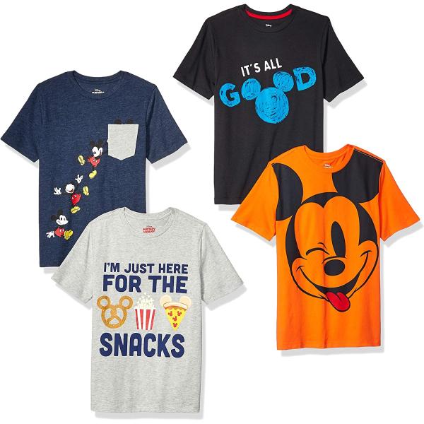 Amazon Essentials Disney | Marvel | Star Wars | Frozen Boys and Toddlers' Short-Sleeve T-Shirts (Previously Spotted Zebra)