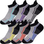 DoSmart Boys Socks 6 Pairs Sport Ankle Athletic Sock Kids Cotton Half Cushioned Low Cut Socks For Little Big Kids
