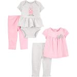Simple Joys by Carter's Baby Girls' 4-Piece Bodysuit and Pant Set