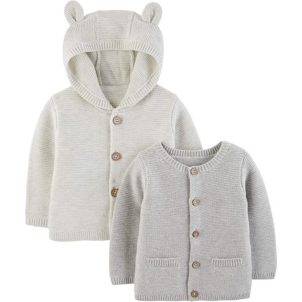 Simple Joys by Carter's Unisex Babies' Knit Cardigan Sweaters, Pack of 2