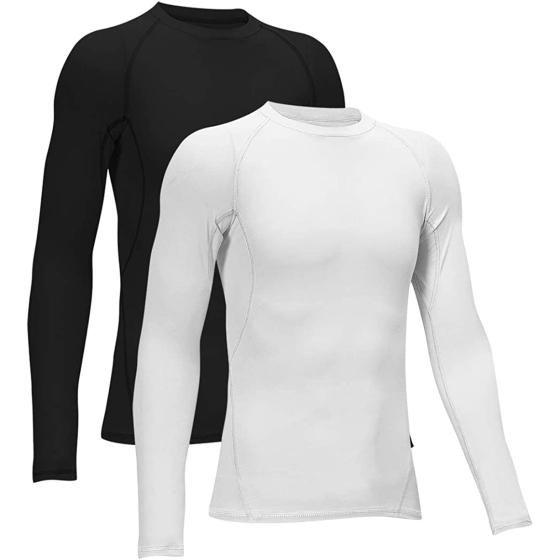 TELALEO 3, 2, 5/1 Pack Boys' Girls' Compression Shirts Youth Long Sleeve Undershirt Sports Performance Baselayer