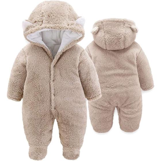 XMWEALTHY Unisex Baby Clothes Winter Coats Cute Newborn Infant Jumpsuit Snowsuit Bodysuits Registry for Baby Essentials Stuff