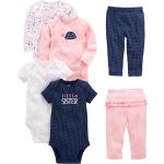 Simple Joys by Carter's Baby Girls' 6-Piece Bodysuits (Short and Long Sleeve) and Pants Set