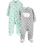Simple Joys by Carter's Unisex Babies' Fleece Footed Sleep and Play, Pack of 2