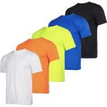 5 Pack: Youth Dry-Fit Moisture Wicking Active Athletic Performance Short-Sleeve T-Shirt Boys & Girls