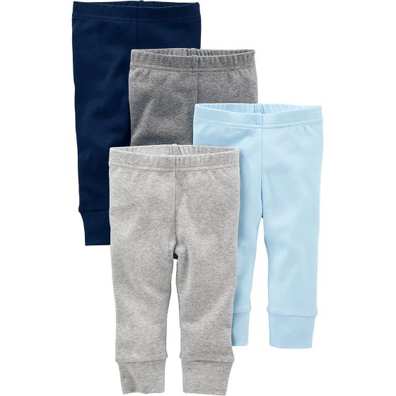 Simple Joys by Carter's Baby Boys' Cotton Pants, Pack of 4